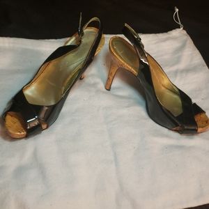 Guess Open Toe Slingback Pumps Size 8